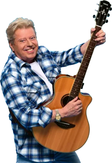 Volker Rosin mit Gitarre, Bild von der Startseite seines Shops rosin.de