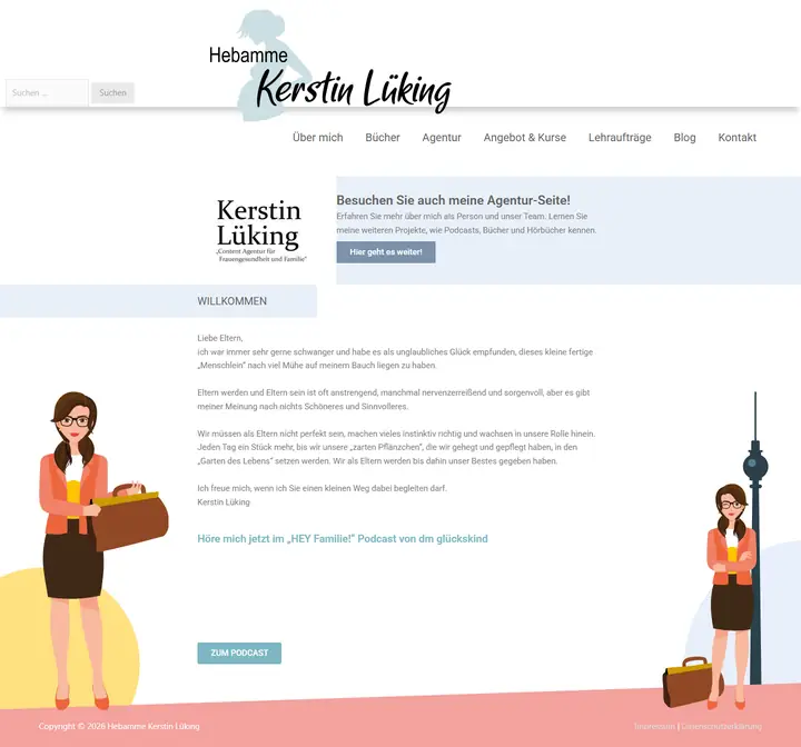 Startseite von Hebamme Kerstin Lüking