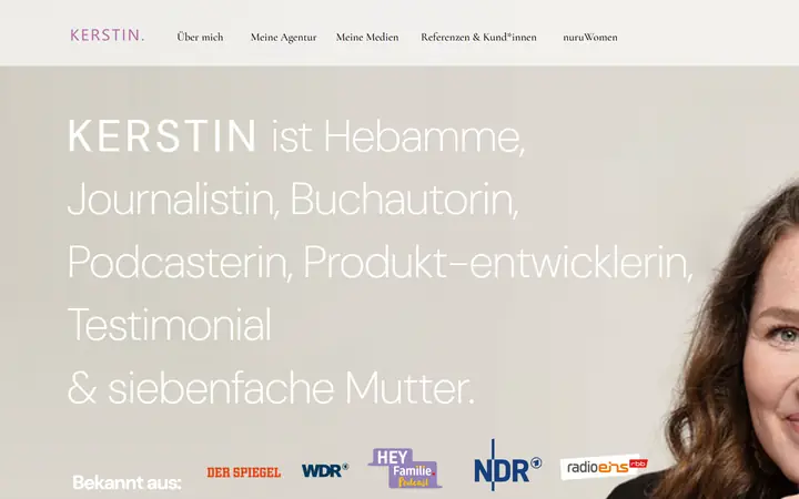 Startseite von KERSTIN.