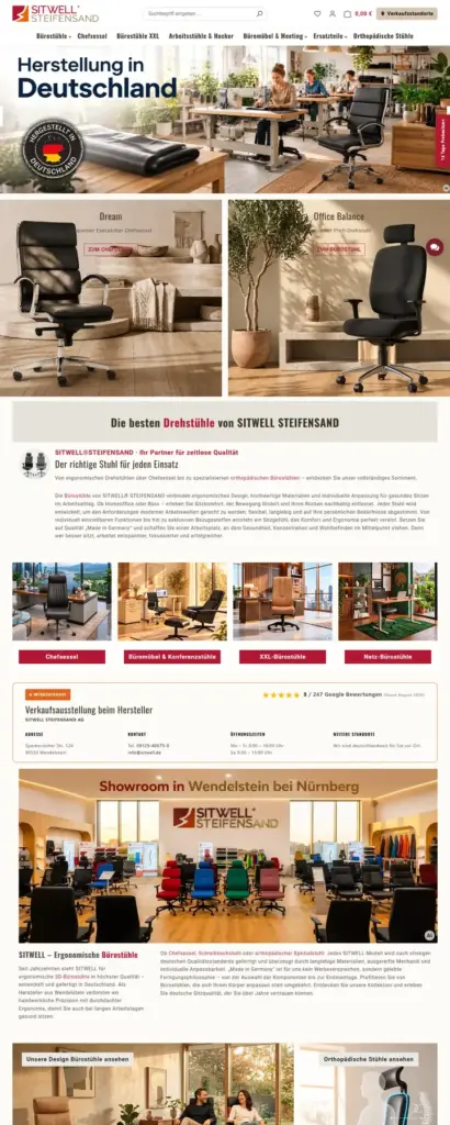 Startseite von Sitwell Steifensand